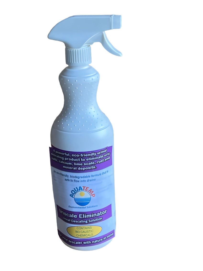 Aquatemp Uriscale Eliminator urinal descaling solution 1-litre RTU spray bottle